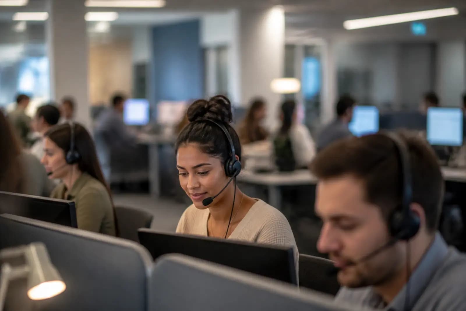 Customer support floor